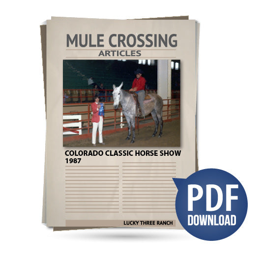 Colorado Classic Horse Show 1987